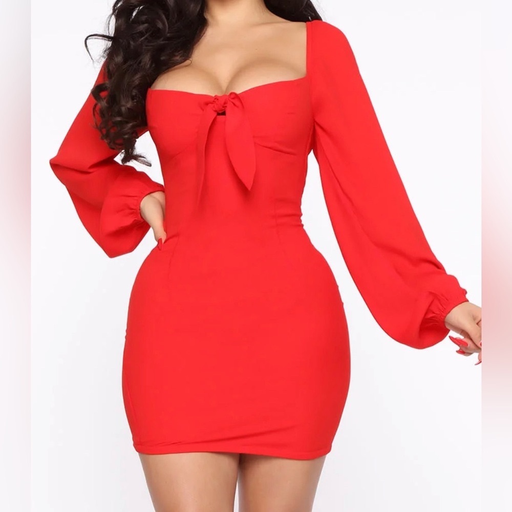 Red minidress Fashion Nova